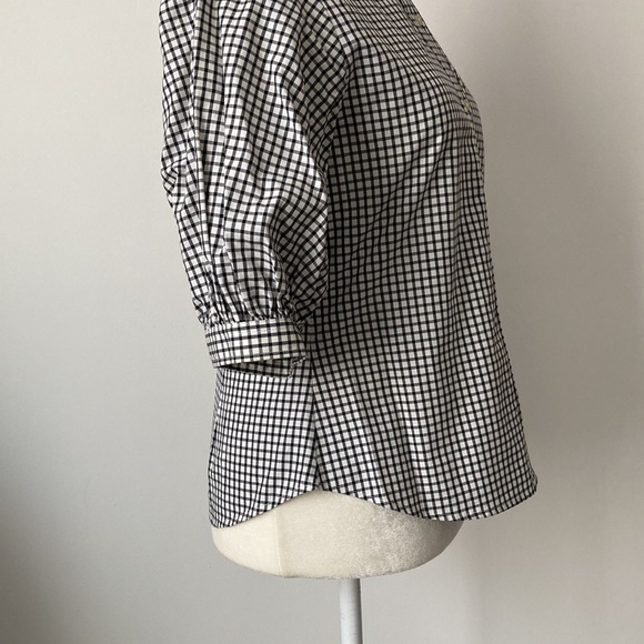 Lauren Ralph Lauren Puff Short Sleeve Gingham Button Down - Picture 6 of 12